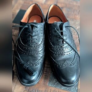 Geox Classic‎ Black Brogue Womens Shoes